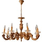 Calvo 8 Kollu Eskitme Gold Avize - Eskitme - Gold