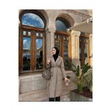 Calypso Capitone Kumaş Trençkot - TNS-4373 Krem L