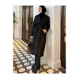 Calypso Capitone Kumaş Trençkot - TNS-4373 Siyah S
