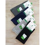 Calze Alp Erkek Diabetik Çorap Yazlık Dikişsiz Bambu 4çift - 42 - 45 - Siyah - Lacivert - Füme - Gri