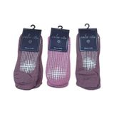 Calze Vita 3'lü Set Tabanı Silikonlu Plates & Yoga Kadın Çorap - Çok Renkli