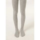 Calzedonia Kız Çocuk Kaşmir Külotlu Çorap - 474-Gri Melanj