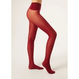 Calzedonia Matt Invisible 30 Denye Yarı Opak Külotlu Çorap - XS - S - 3897-Koyu Kırmızı