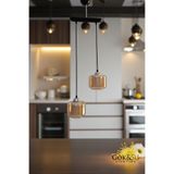 Cam 2 li Sarkıt Avize Modern Yemek Odası Salon Hol Antre