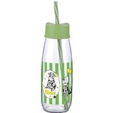 Cam 500 ml Hayvan Figürlü Pipetli Su Ve Süt Şişesi