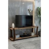 Çam Ahşap Raflı Tv Ünitesi Tv Sehpası 120X30 cm Şık ve Ergonomik