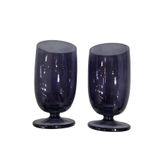 Cam Ayaklı Kahve Yanı Su Bardağı 2'li Lacivert 10x5cm 200ml