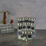 Cam Baharatlık Seti - 12 Li Tuzluk Biberlik Baharatlık Seti 80 Ml.