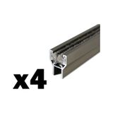 Cam Balkon 8 Mm Alüminyum Fitil Büyük H 4 Adet 0-150 Cm