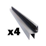 Cam Balkon 8 Mm Alüminyum Fitil Küçük H 4 Adet 0-150 Cm