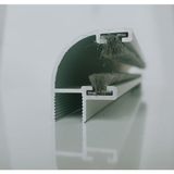Cam Balkon Fitili 8mm Aluminyum -90 Derece Oval- (180 cm-215 cm)