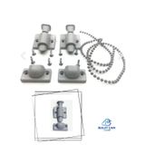 Cam Balkon Gri Plastik Kilit Aparat Parça Set (Gri Set)
