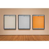 Cam Balkon Perdesi - Plise Perde - Bej - 35x175