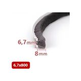 Cam Balkon, Sürgülü Kapı Fitili, Kıl Fitil Taban 6,7 Mm, Yükseklik 8 Mm, Uzunluk 10 Metre 67x800 Diğer