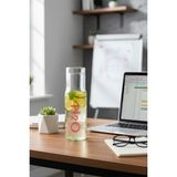 Cam Başucu Sürahisi Pembe H2O75761 - 600 ml