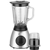 Cam Blender ve Öğütücü, Buz Kırıcı, Şık Siyah Tasarım - Ahşap