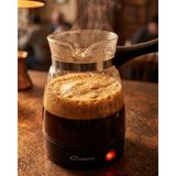 Cam Cezveli Türk Kahvesi Makinesi 650W 5 Fincan Kapasiteli Elektrikli Kahve Makines - KR0025-5MZSC - Çok Renkli