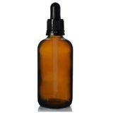Cam Damlalıklı Amber Cam Şişe 100ml