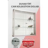 Cam Dolap Camlı Vitrin - Camlı Dolap - Camlı Koleksiyon Vitrini - Teşhir Vitrini 100x100x15