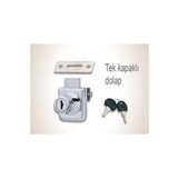 Cam Dolap Kilidi - Tek Kapaklı Kilit