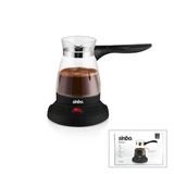 Cam Elektrikli Cezve Türk Kahve Makinesi - 5Fincan=500Ml Kablosuz Kullanım- 360°Döner 600W Scm-2981 (4741)
