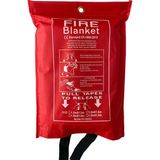 Cam Elyafı Fiberglass Yangın Battaniyesi Fire Blanket Cepli Model - 150x180cm