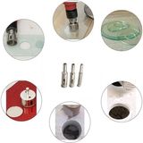 Cam Fayans Mermer Granit Porselen Delme Pancı Boru Tipi Elmas Karot Uç 10MM 12MM 14MM 16MM (4 Adet) - Standart - Çok Renkli