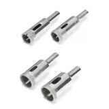 Cam Fayans Mermer Granit porselen Delme Pancı Boru Tipi Elmas Karot Uç 10mm 12mm 14mm 16mm (4 Adet)