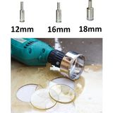 Cam Fayans Mermer Granit Porselen Delme Pancı Boru Tipi Elmas Karot Uç 12MM 16MM 18MM (3lü) - 0- Koyu Mavi