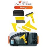 Cam Filmi Uygulama Seti 6 Parça Spatula Çekçek Falçata Aparat Profesyonel Set
