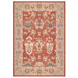 Çam Halı Anatolia 32-030 Etnik Eskitme Desenli Dokuma Tabanlı Yıkanabilir Şönil Salon ve Oda Halısı, Kiremit 5, 150 x 230