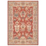 Çam Halı Anatolia 32-030 Etnik Eskitme Desenli Dokuma Tabanlı Yıkanabilir Şönil Salon ve Oda Halısı, Kiremit 5, 250 x 350