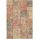 Çam Halı Anatolia 32-031 Etnik Eskitme Patchwork Desenli Dokuma Tabanlı Yıkanabilir Şönil Salon ve O, Multi 8, 190 x 290