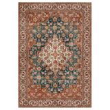 Çam Halı Anatolia 32-040 Etnik Eskitme Desenli Dokuma Tabanlı Yıkanabilir Şönil Salon ve Oda Halısı, Multi 18, 115 x 170