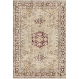 Çam Halı Anatolia 32-041 Etnik Eskitme Desenli Dokuma Tabanlı Yıkanabilir Şönil Salon ve Oda Halısı, Multi 20, 75 x 150