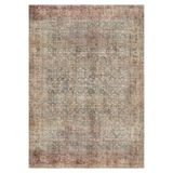 Çam Halı Anatolia 32-046 Etnik Eskitme Desenli Dokuma Tabanlı Yıkanabilir Şönil Salon ve Oda Halısı, Multi 9, 130 x 190