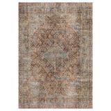 Çam Halı Anatolia 32-047 Etnik Eskitme Desenli Dokuma Tabanlı Yıkanabilir Şönil Salon ve Oda Halısı, Multi 10, 75 x 150