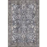 Çam Halı Anatolia 32-051 Etnik Eskitme Desenli Dokuma Tabanlı Yıkanabilir Şönil Salon ve Oda Halısı, Antrasit 2, 150 x 230