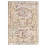 Çam Halı Anatolia 32-052 Etnik Eskitme Desenli Dokuma Tabanlı Yıkanabilir Şönil Salon ve Oda Halısı, Multi 11, 190 x 290