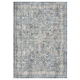 Çam Halı Anatolia 32-054 Etnik Eskitme Desenli Dokuma Tabanlı Yıkanabilir Şönil Salon ve Oda Halısı, Mavi 2, 150 x 230