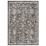 Çam Halı Anatolia 32-056 Etnik Eskitme Desenli Dokuma Tabanlı Yıkanabilir Şönil Salon ve Oda Halısı, Lacivert 3, 190 x 290