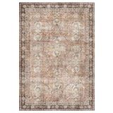 Çam Halı Anatolia 32-057 Etnik Eskitme Desenli Dokuma Tabanlı Yıkanabilir Şönil Salon ve Oda Halısı, Multi 2, 115 x 170