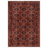 Çam Halı Anatolia 32-058 32-078 Etnik Afgan Halısı Desenli Dokuma Tabanlı Yıkanabilir Şönil Salon v, Bordo 5, 230 x 330