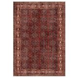 Çam Halı Anatolia 32-059 Etnik Afgan Halısı Desenli Dokuma Tabanlı Yıkanabilir Şönil Salon ve Oda Ha, Bordo 4, 75 x 150