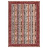 Çam Halı Anatolia 32-070 Etnik Eskitme Desenli Dokuma Tabanlı Yıkanabilir Şönil Salon ve Oda Halısı, Kiremit 6, 150 x 230
