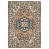 Çam Halı Anatolia 32-074 Etnik Eskitme Desenli Dokuma Tabanlı Yıkanabilir Şönil Salon ve Oda Halısı, Multi 3, 150 x 230