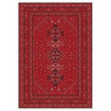 Çam Halı Anatolia 32-078 Etnik Afgan Halısı Desenli Dokuma Tabanlı Yıkanabilir Şönil Salon ve Oda Ha, Kırmızı 3, 115 x 170