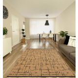 Çam Halı Bodrum BDR 124 Hardal Özel Latex Kaymaz Tabanlı Kilim