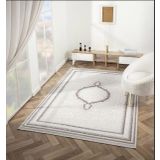 Çam Halı Crown FL001A Krem Vizon Klasik Desen Salon Halısı