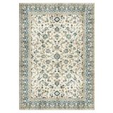 Çam Halı Dream 32-027 Etnik Eskitme Desenli Dokuma Tabanlı Yıkanabilir Şönil Salon ve Oda Halısı, Lacivert 2, 80 x 300